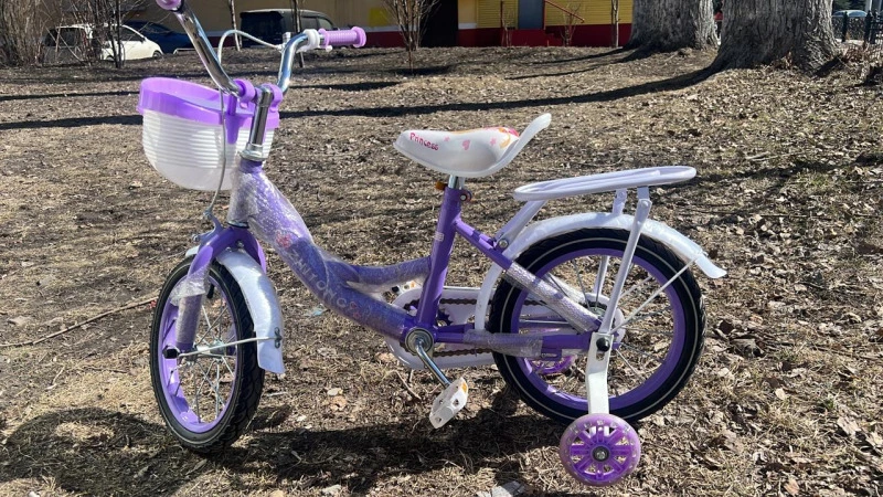 Четырехколесный детский велосипед Princess 14 колеса