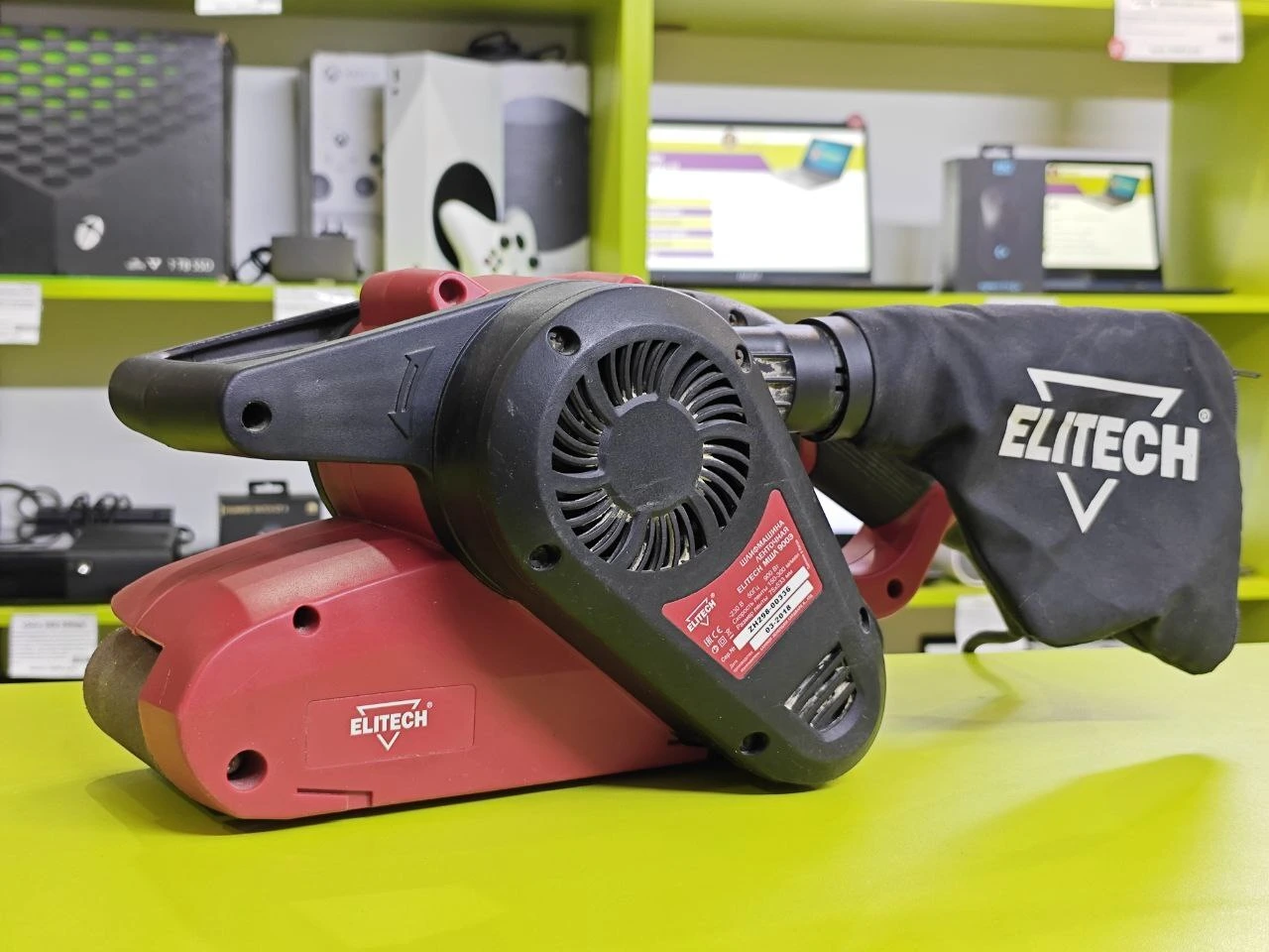 Ленточная шлифмашина ELITECH МШЛ 900Э