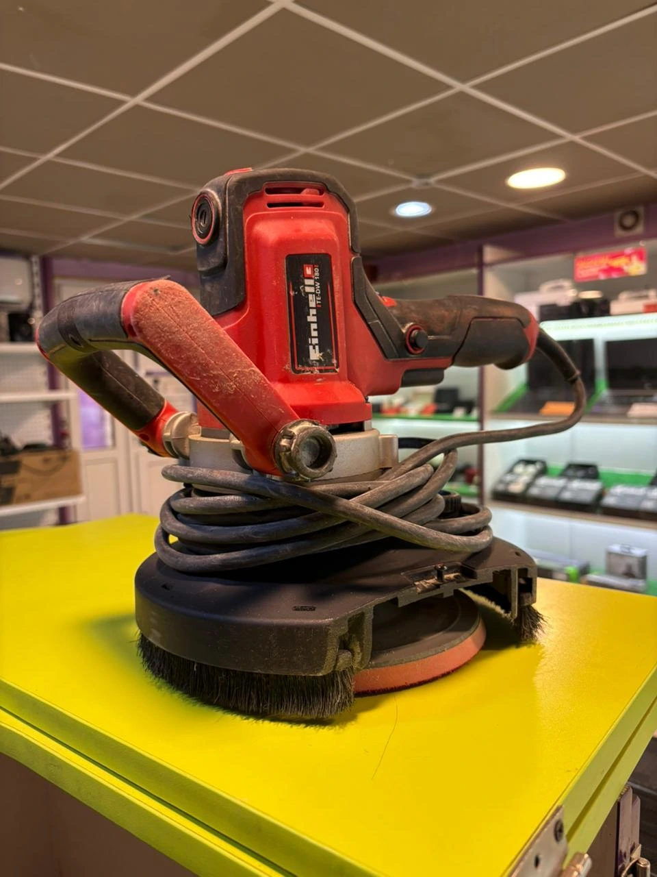 шлиф машинка для стен einhell te dw 180
