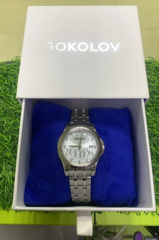 Женские стальные часы sokolov