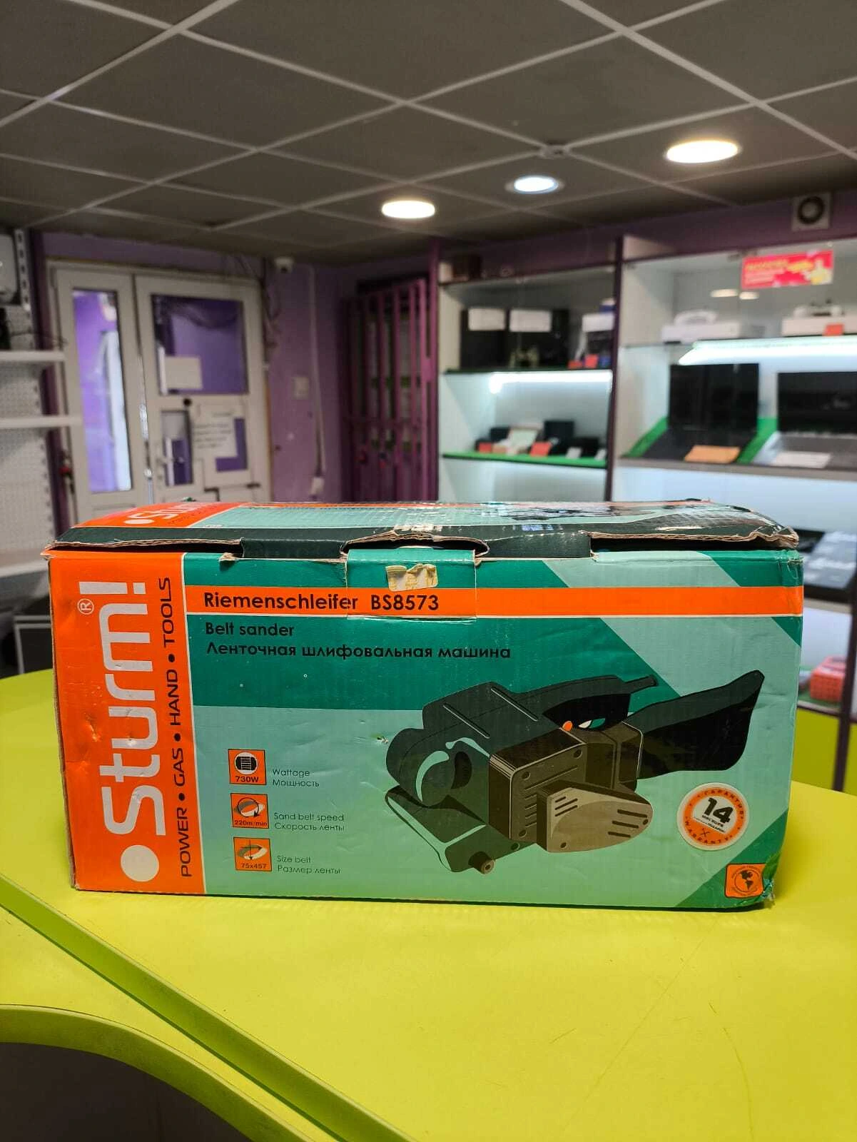 Ленточная шлифовальная машина sturm bs8573