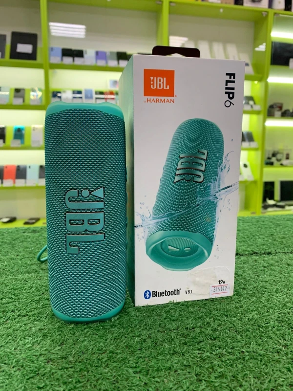 Портативная колонка JBL Flip 6, бирюзовый