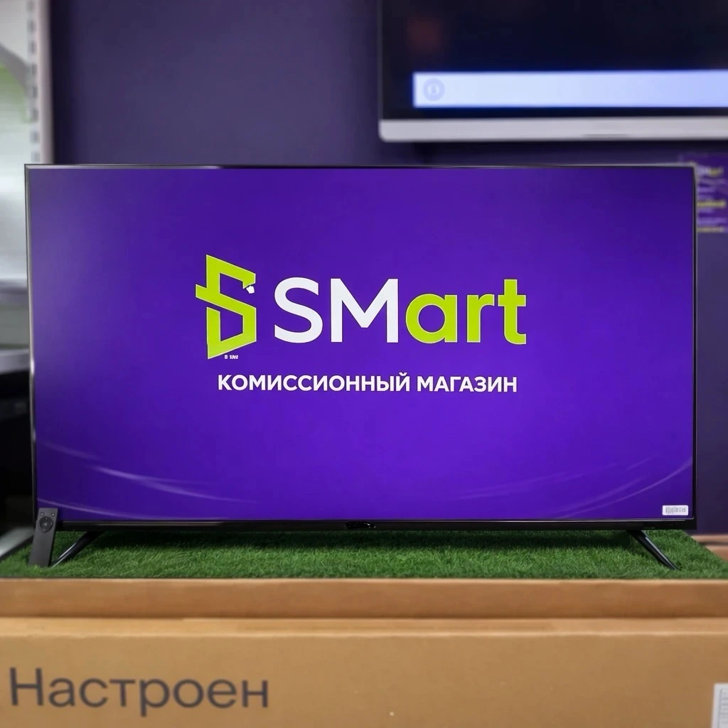 55” Телевизор Tuvio 4K ULTRA HD DLED Frameless на платформе YaOS, TD55UFBSV1, черный