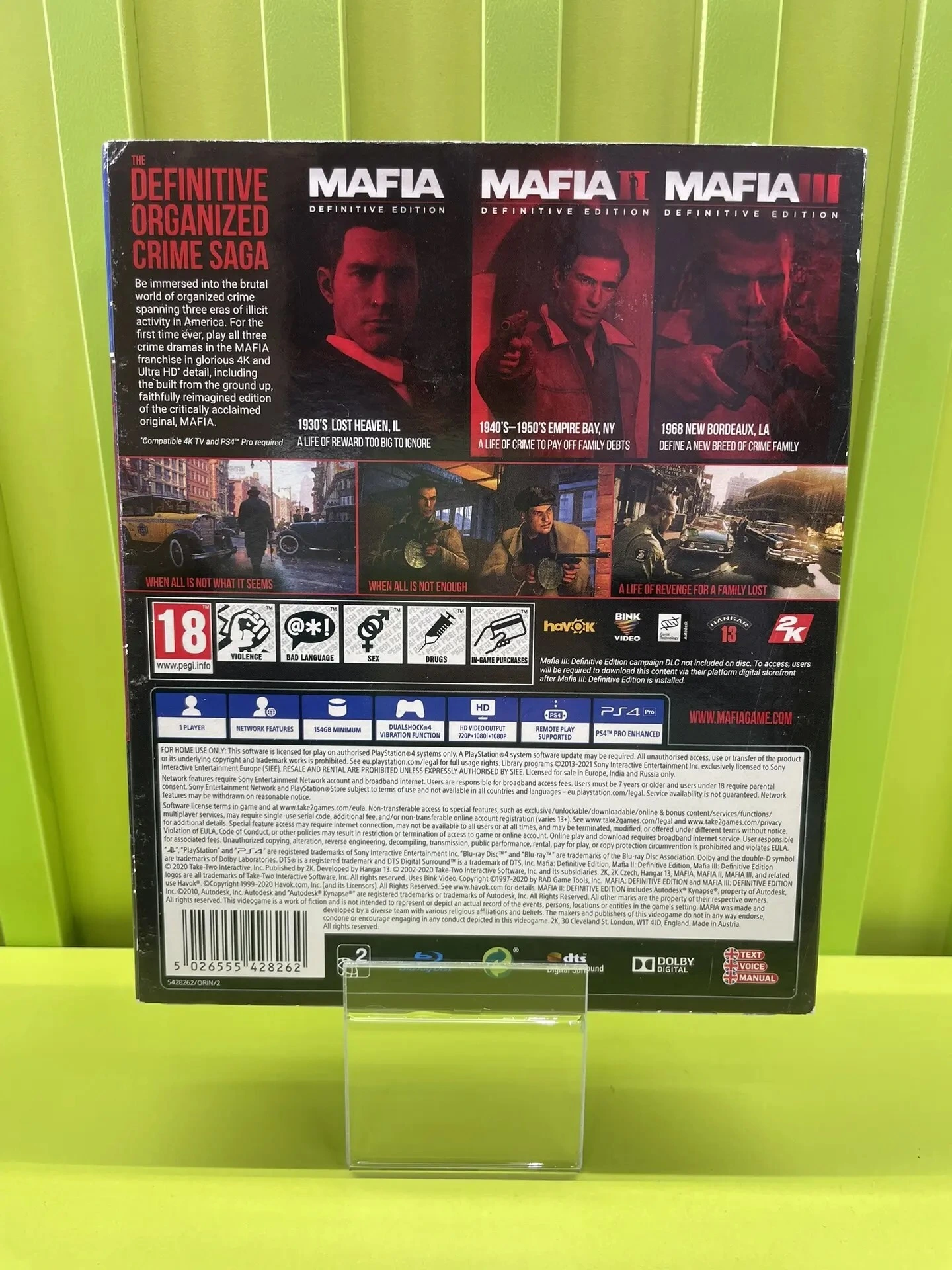 Диск PS4 "MAFIA Trilogy"
