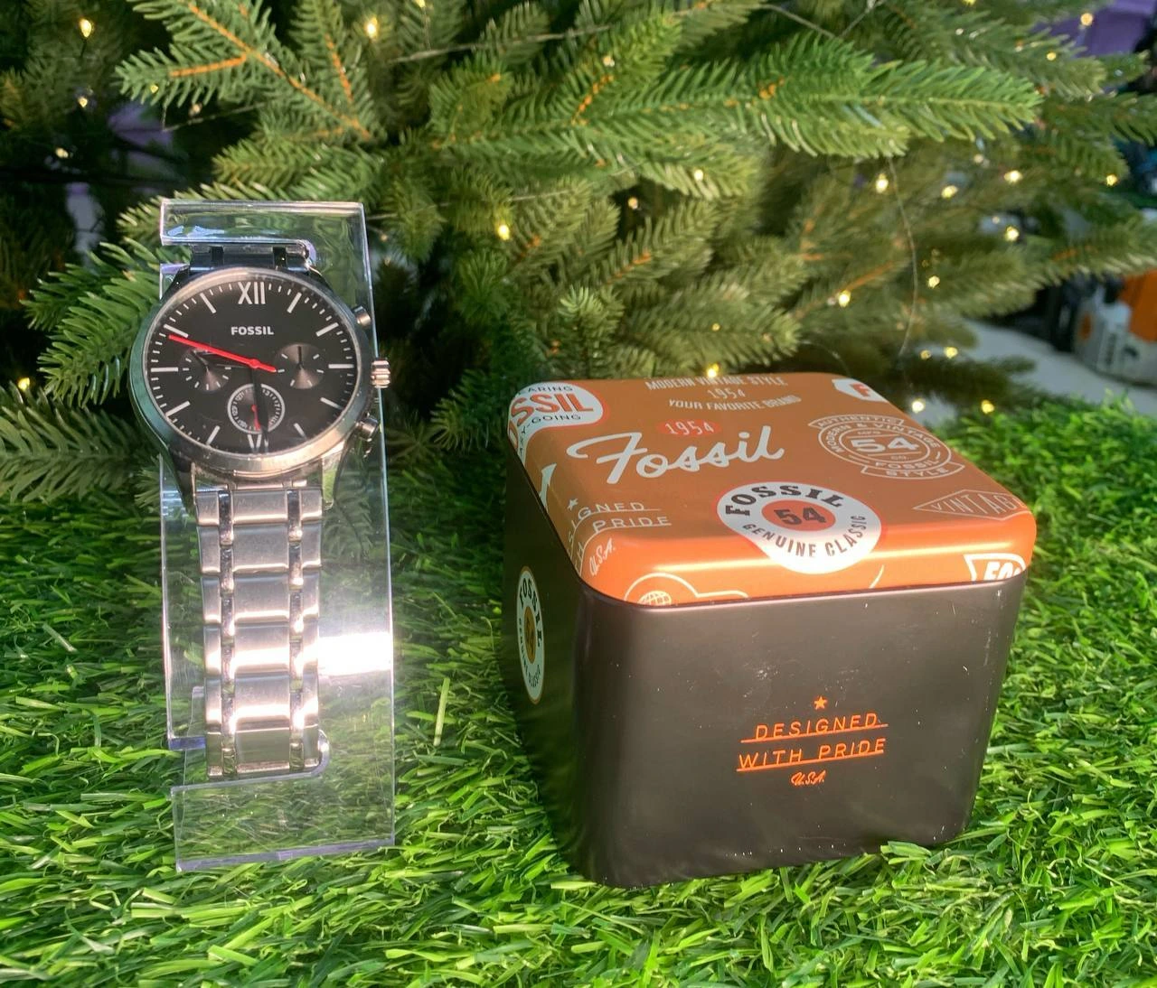 Часы Fossil, Мужские, Чёрный, Кварцевые, Сталь