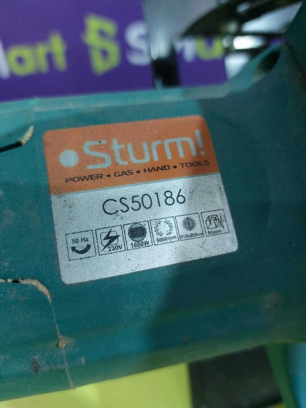 болгарка sturm cs50186
