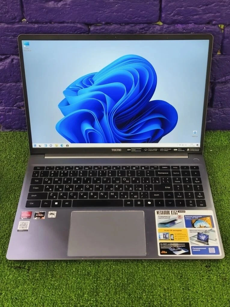 Ноутбук Tecno Megabook K16S серый
