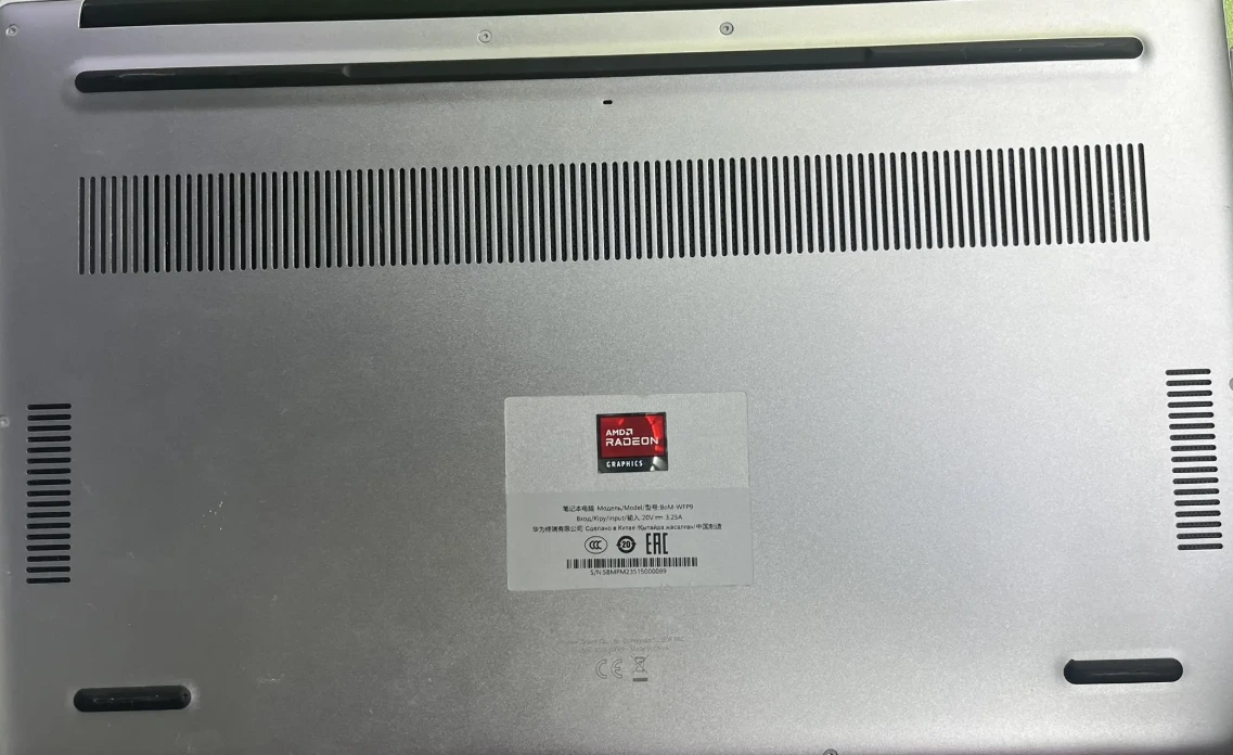 Ноутбук HUAWEI MateBook D 15 BoM-WFP9